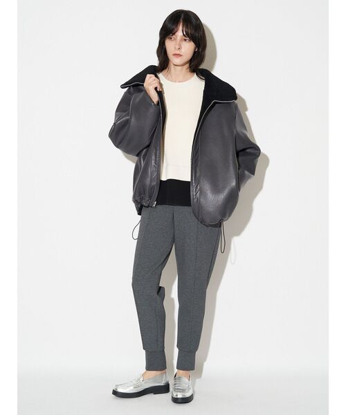 ELENDEEK(エレンディーク)の「ポンチファブリックジョガーパンツ(その他パンツ・レディース・ブラック/グレー・01/02)」の9枚目の写真