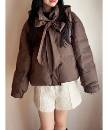 リリーブラウン ダウンジャケット ブルゾン Lily Brown - リリーブラウン ダウンジャケット サイズFの通販