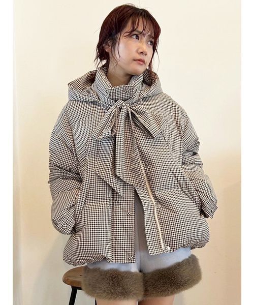 WEB限定カラー】recycleリボンダウン（ダウンジャケット/コート