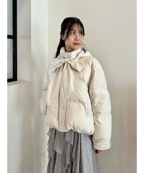 WEB限定カラー】recycleリボンダウン（ダウンジャケット/コート