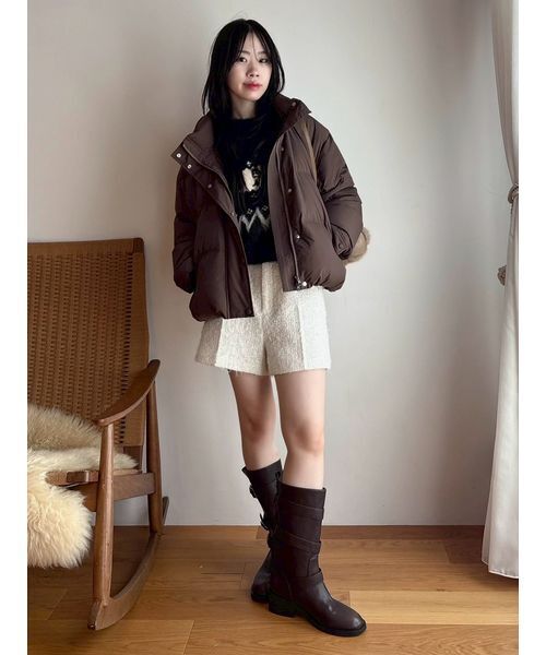 WEB限定カラー】recycleリボンダウン（ダウンジャケット/コート