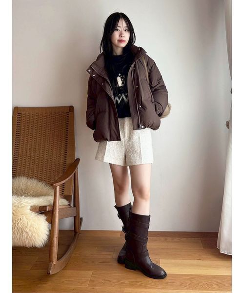 WEB限定カラー】recycleリボンダウン（ダウンジャケット/コート