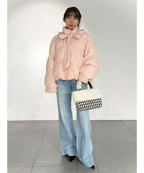 WEB限定カラー】recycleリボンダウン（ダウンジャケット/コート