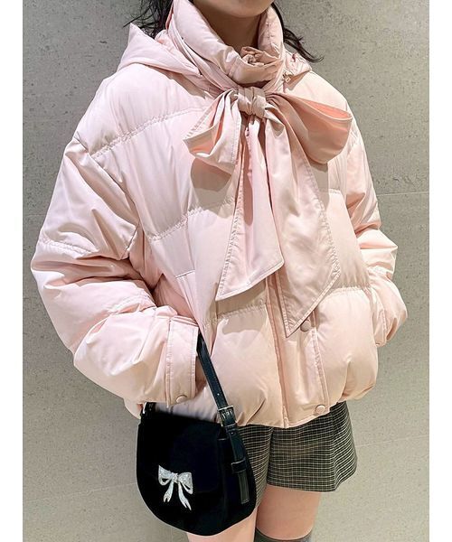 WEB限定カラー】recycleリボンダウン（ダウンジャケット/コート