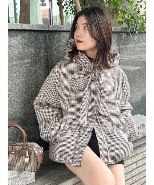 WEB限定カラー】recycleリボンダウン（ダウンジャケット/コート