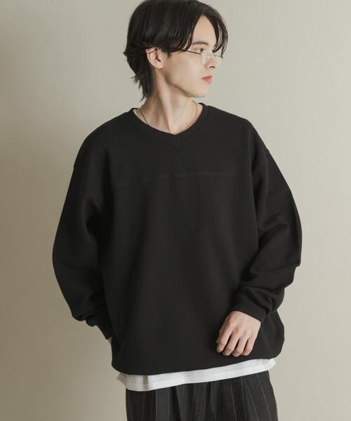 ReoNa スウェット黒 セール】カノコVネックスウェット（スウェット）｜SENSE OF PLACE by