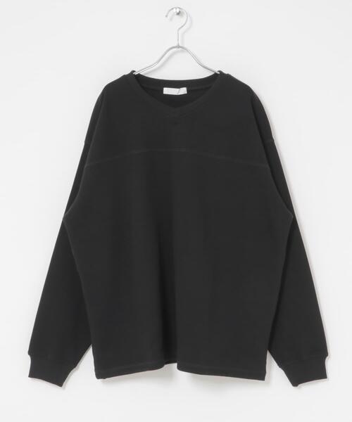 SENSE OF PLACE by URBAN RESEARCH（センスオブプレイスバイアーバンリサーチ）の「カノコVネックスウェット（スウェット・メンズ・ネイビー/ブラック/ボルドー・MEDIUM/LARGE）」の10枚目の写真