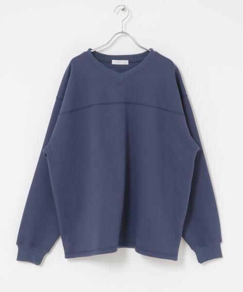 SENSE OF PLACE by URBAN RESEARCH（センスオブプレイスバイアーバンリサーチ）の「カノコVネックスウェット（スウェット・メンズ・ネイビー/ブラック/ボルドー・MEDIUM/LARGE）」の19枚目の写真