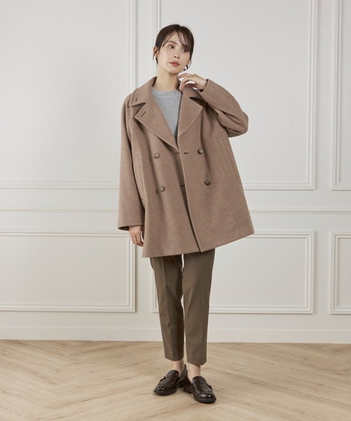 I.T.'S international（イッツインターナショナル）の「クルーネックニットプルオーバー《Melty air organic coton》（ニット/セーター・レディース・ネイビー/モカ/グレー/ブルーグレー・フリー）」の11枚目の写真