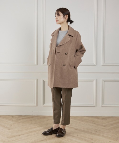 I.T.'S international（イッツインターナショナル）の「クルーネックニットプルオーバー《Melty air organic coton》（ニット/セーター・レディース・ネイビー/モカ/グレー/ブルーグレー・フリー）」の12枚目の写真