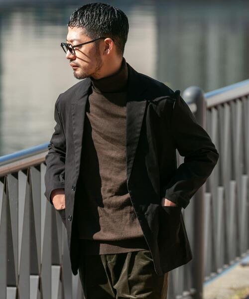 URBAN RESEARCH ROSSO MEN(アーバンリサーチロッソメン)の「『XLサイズあり』ピーチツイルストレッチシングルジャケット(その他アウター・メンズ・ブラック/ネイビー/ダークブラウン・MEDIUM/X-LARGE/LARGE)」の11枚目の写真