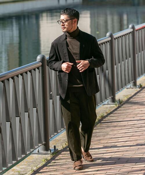URBAN RESEARCH ROSSO MEN(アーバンリサーチロッソメン)の「『XLサイズあり』ピーチツイルストレッチシングルジャケット(その他アウター・メンズ・ブラック/ネイビー/ダークブラウン・MEDIUM/X-LARGE/LARGE)」の12枚目の写真