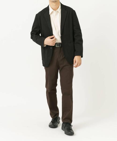 URBAN RESEARCH ROSSO MEN(アーバンリサーチロッソメン)の「『XLサイズあり』ピーチツイルストレッチシングルジャケット(その他アウター・メンズ・ブラック/ネイビー/ダークブラウン・MEDIUM/X-LARGE/LARGE)」の18枚目の写真