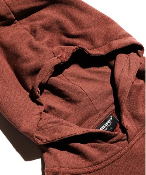 NIRVANA(ニルヴァーナ)の「THRIFTY LOOK スリフティルック / WORN-OUT BAND HOODIE "NIRVANA"(パーカー・メンズ・マルーン・LARGE/XX-LARGE)」の3枚目の写真