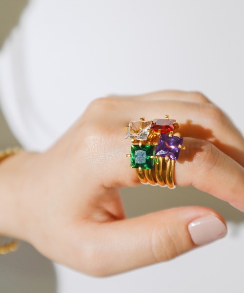 TUWAKRIM(トゥワクリム)の「【TUWAKRIM】PIRATES RING #0(リング・レディース・グリーン・X-LARGE)」の2枚目の写真