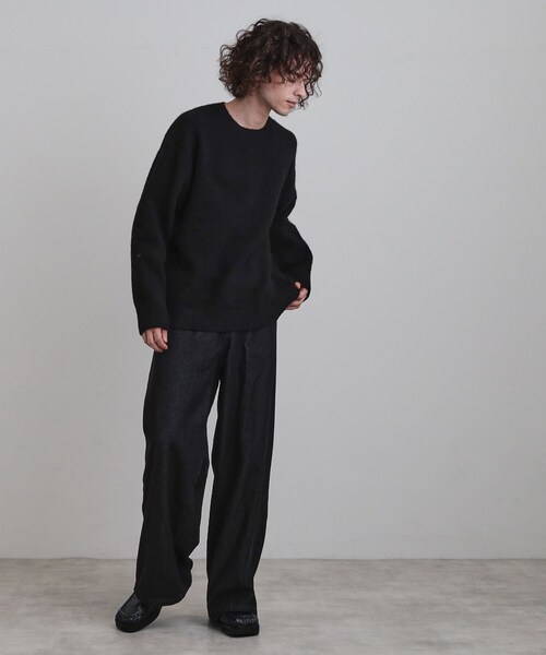 tk.TAKEO KIKUCHI（ティーケータケオキクチ）の「シャギープルオーバーニット（ニット/セーター・メンズ・ブラック/ライトブルー/グレー/ベージュ・02/03/04）」の10枚目の写真