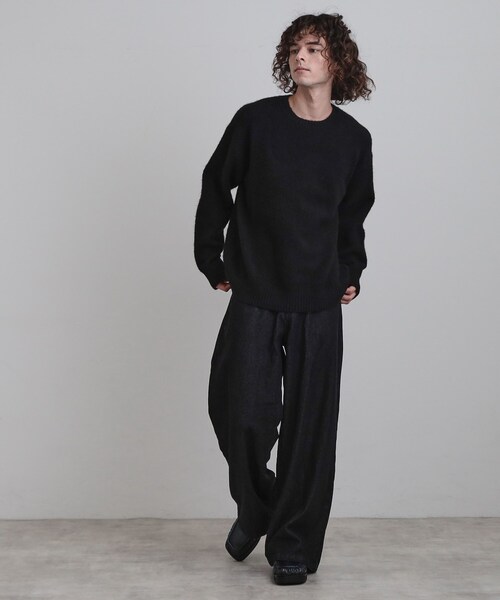 tk.TAKEO KIKUCHI（ティーケータケオキクチ）の「シャギープルオーバーニット（ニット/セーター・メンズ・ブラック/ライトブルー/グレー/ベージュ・02/03/04）」の11枚目の写真