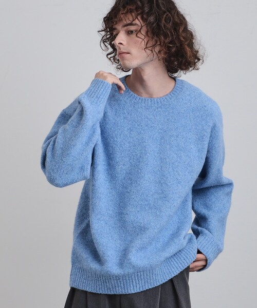 tk.TAKEO KIKUCHI（ティーケータケオキクチ）の「シャギープルオーバーニット（ニット/セーター・メンズ・ブラック/ライトブルー/グレー/ベージュ・02/03/04）」の17枚目の写真