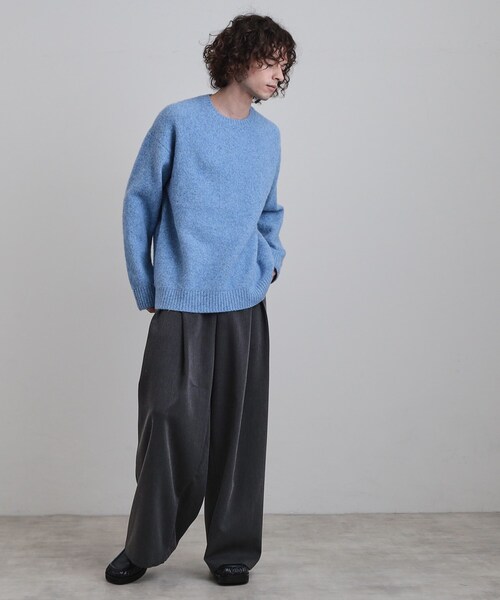 tk.TAKEO KIKUCHI（ティーケータケオキクチ）の「シャギープルオーバーニット（ニット/セーター・メンズ・ブラック/ライトブルー/グレー/ベージュ・02/03/04）」の18枚目の写真