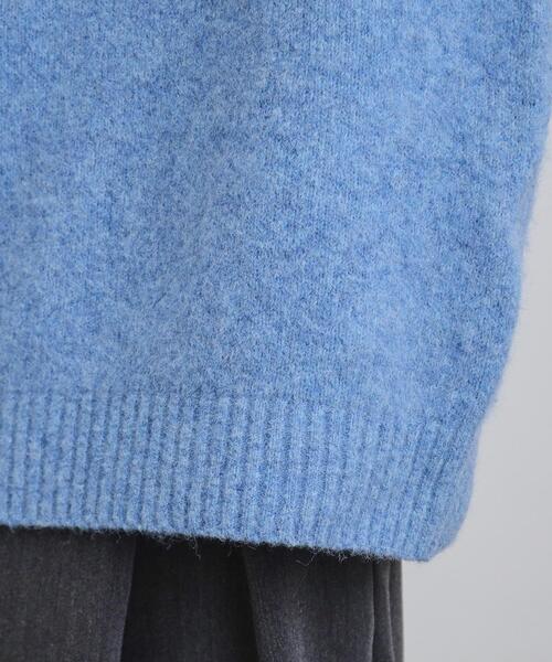 ▼上質✨ドゥロワー【1】カシミヤ100％ シャギー タートルニット 毛足長 青 ▽上質✨ドゥロワー【1】カシミヤ100％ シャギー タートルニット 毛足長 青