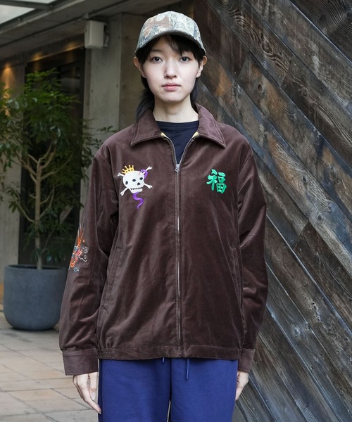 HOUSTON/ヒューストン】COTTON VELVETEEN VIETNAM JACKET (TIGER