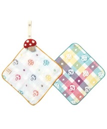 Hoppetta（ホッペッタ）の「【Hoppetta(ホッペッタ)】チャームハンカチ シャンピニオン（その他ベビー用品・キッズ）」