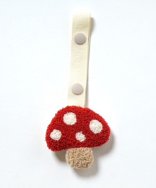 Hoppetta（ホッペッタ）の「【Hoppetta(ホッペッタ)】チャームハンカチ シャンピニオン（ベビーカー/ベビーカー用品・キッズ・マルチ・ONE SIZE）」の7枚目の写真