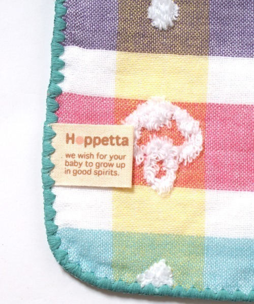 Hoppetta（ホッペッタ）の「【Hoppetta(ホッペッタ)】チャームハンカチ シャンピニオン（ベビーカー/ベビーカー用品・キッズ・マルチ・ONE SIZE）」の6枚目の写真