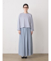 MidiUmi | MidiUmi シャンブレーギャザースカート(スカート)