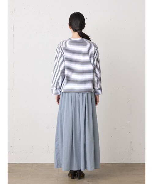 MidiUmi(ミディウミ)の「MidiUmi シャンブレーギャザースカート(スカート・レディース・ブルー・FREE)」の6枚目の写真