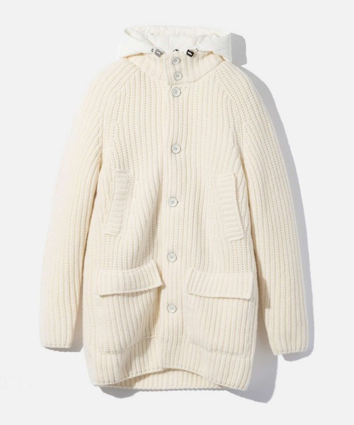 HERNO（ヘルノ）の「HERNO RIB KNIT JACKET ヘルノ リブニット 中わたコート（ダウンジャケット/コート・メンズ・ブラック/グレー系1/ホワイト系1・48/46/44）」の2枚目の写真