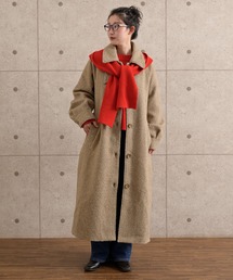 cepo | ブークレニットメルトンロングコート(ステンカラーコート)