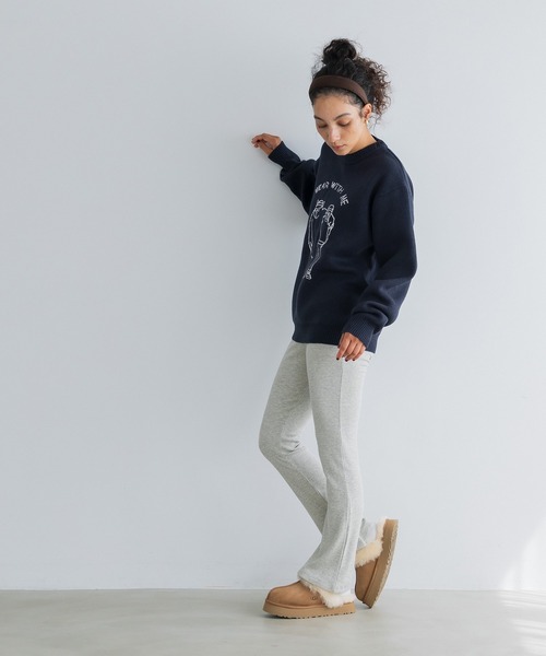 coca（coca）（コカ）の「Wジャカード編みイラストニットトップス（ニット/セーター・メンズ・ブラック/ダークブルー・M/L/XL）」の9枚目の写真