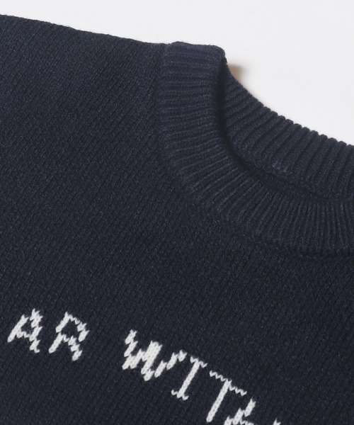 coca（coca）（コカ）の「Wジャカード編みイラストニットトップス（ニット/セーター・メンズ・ブラック/ダークブルー・M/L/XL）」の13枚目の写真