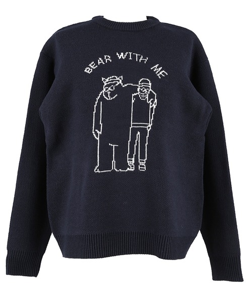 セール】【WEB限定セール】Wジャカード編みイラストニットトップス