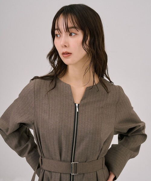 ポケットベストSETジッパーワンピース｜2way/ウォッシャブル/抗