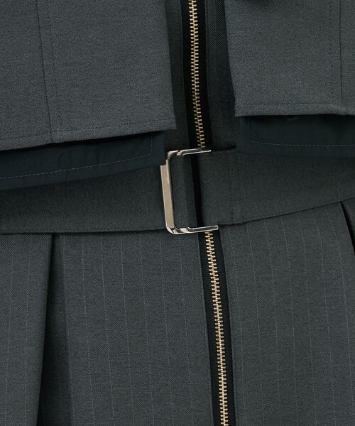 ポケットベストSETジッパーワンピース｜2way/ウォッシャブル/抗