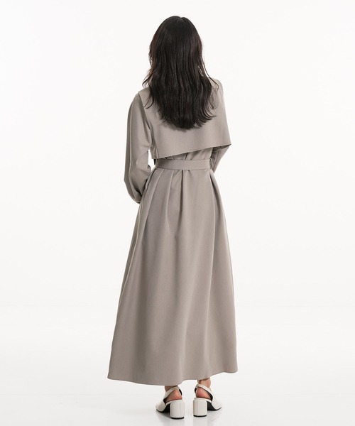 UNITED TOKYO（ユナイテッドトウキョウ）の「【一部店舗限定カラーあり！】ポケットベストSETジッパーワンピース｜2way/オケージョン/ウォッシャブル/抗ピリング/制電/UVカット/吸湿性/速乾性/ストレッチ/春服（ワンピース・レディース・グレー/ブラウン/ライトグレー/ベージュ・1/2）」の21枚目の写真