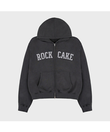 Arch Logo Zip Up Hoodie - Charcoal