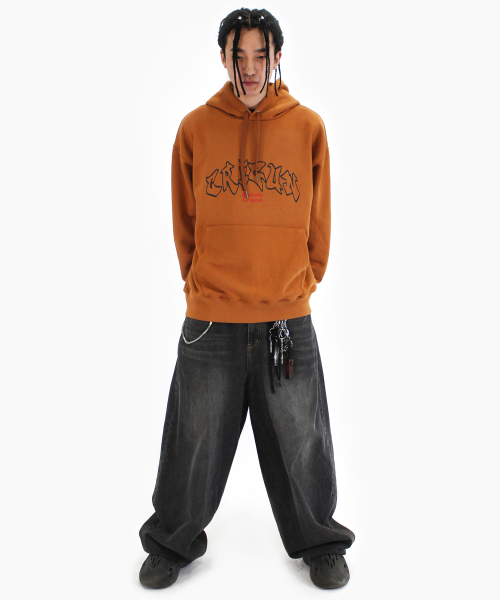 CRIGUN（クリガン）の「unholy crigun hoodie (3 colors)（パーカー・レディース・グレー/オレンジ/ブラック・LARGE/MEDIUM/X-LARGE/XX-LARGE）」の10枚目の写真