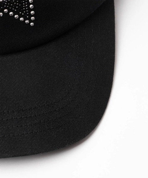 WOKE EDGE(ウォークエッジ)の「Rhinestone WE Star Logo Cap/ラインストーン/キャップ/WOKE EDGE(キャップ・メンズ・ブラック・FREE)」の8枚目の写真