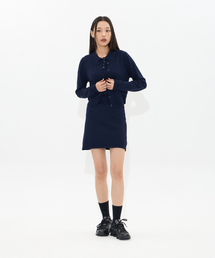MOAA（モア）の「Knit Trio Set (NAVY)（ニット/セーター）」