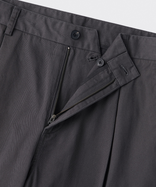 MUSINSA STANDARD（ムシンサスタンダード）の「ワンタックワイドカーゴパンツ[ダークグレー]（その他パンツ・メンズ・その他・40/38/42/36/34/32/30/31/33/26/27/28/29）」の3枚目の写真