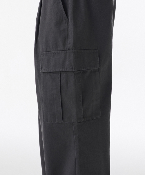 MUSINSA STANDARD（ムシンサスタンダード）の「ワンタックワイドカーゴパンツ[ダークグレー]（その他パンツ・メンズ・その他・40/38/42/36/34/32/30/31/33/26/27/28/29）」の5枚目の写真