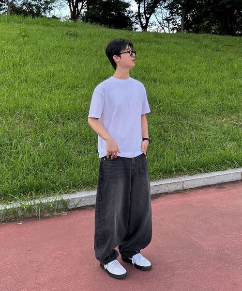 TOFFEE(トフィー)の「ダンボデニムパンツ (グレー)(デニムパンツ・メンズ・その他・SMALL/MEDIUM/LARGE/X-LARGE/X-SMALL)」の10枚目の写真