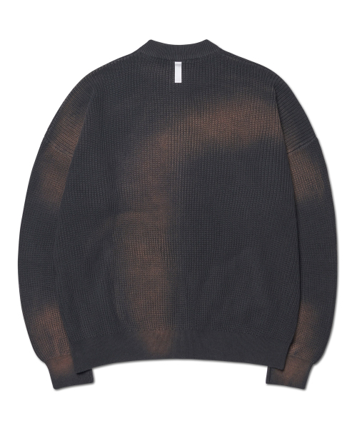NOMANUAL(NOMANUAL)の「SPRAY DYEING KNIT ZIP-UP - CHARCOAL(カーディガン/ボレロ・レディース・その他・SMALL/MEDIUM/LARGE)」の2枚目の写真