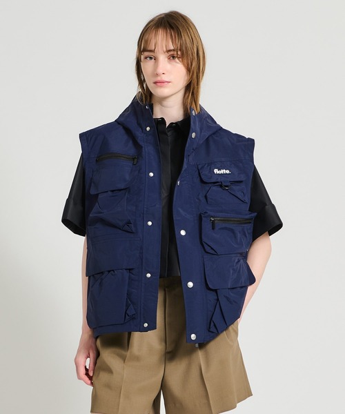 ESTNATION（エストネーション）の「flotte / Saint-Cyr ブルゾン（ブルゾン・レディース・ネイビー/カーキ・SMALL）」の5枚目の写真