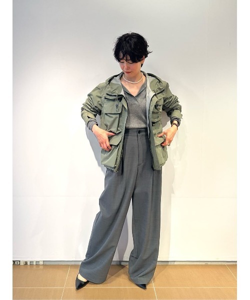 ESTNATION（エストネーション）の「flotte / Saint-Cyr ブルゾン（ブルゾン・レディース・ネイビー/カーキ・SMALL）」の19枚目の写真