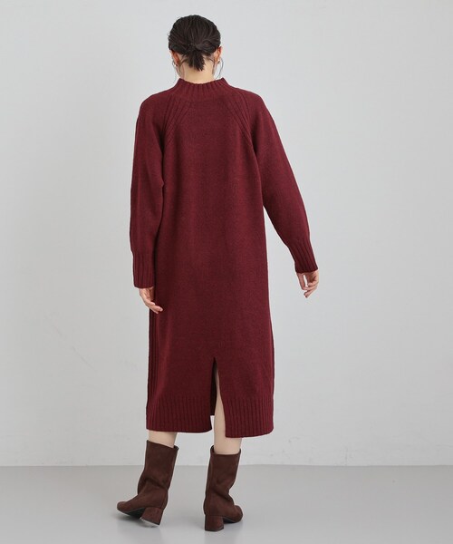THE SHOP TK (ザ ショップ ティーケー )の「ウール混杢調ハイネックワンピース(ワンピース・レディース・ライトグレー/ダークブラウン/ボルドー・12/13)」の14枚目の写真