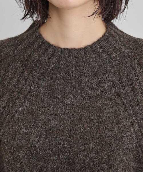 THE SHOP TK (ザ ショップ ティーケー )の「ウール混杢調ハイネックワンピース(ワンピース・レディース・ライトグレー/ダークブラウン/ボルドー・12/13)」の19枚目の写真